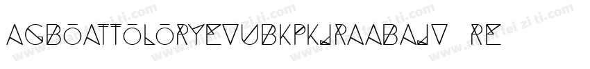 Agboattoloryevubkpkjraabajv Regular字体转换